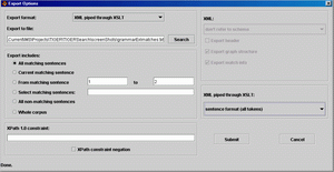 export of matches